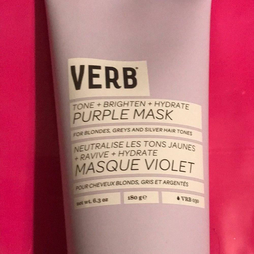 Verb Purple Mask  NEW tone + brighten + hydrate